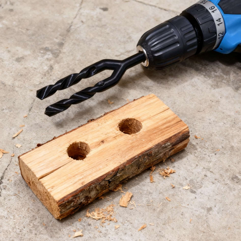 Woodworking Jokes - Broca de Torção Dupla para Pegadinhas