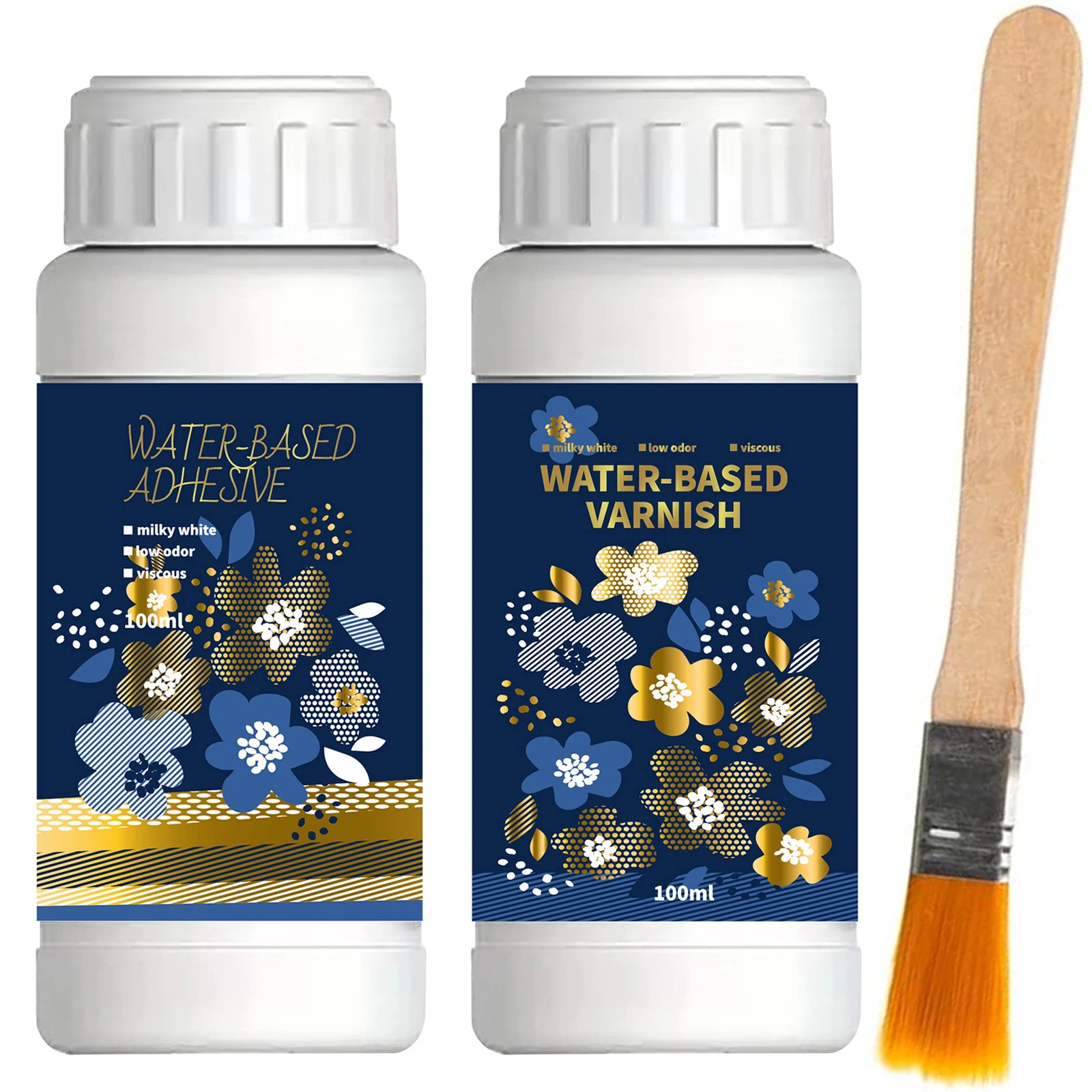 Woodworking Resin - Kit adesivo dourado de folha dourada