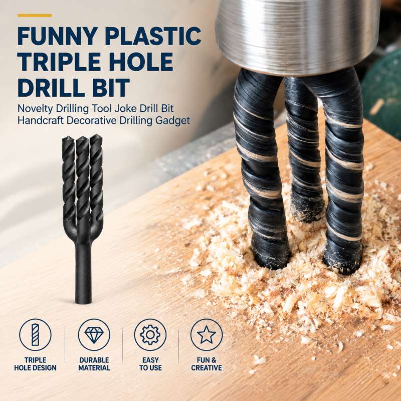 Woodworking Jokes - Broca de plástico engraçada com três