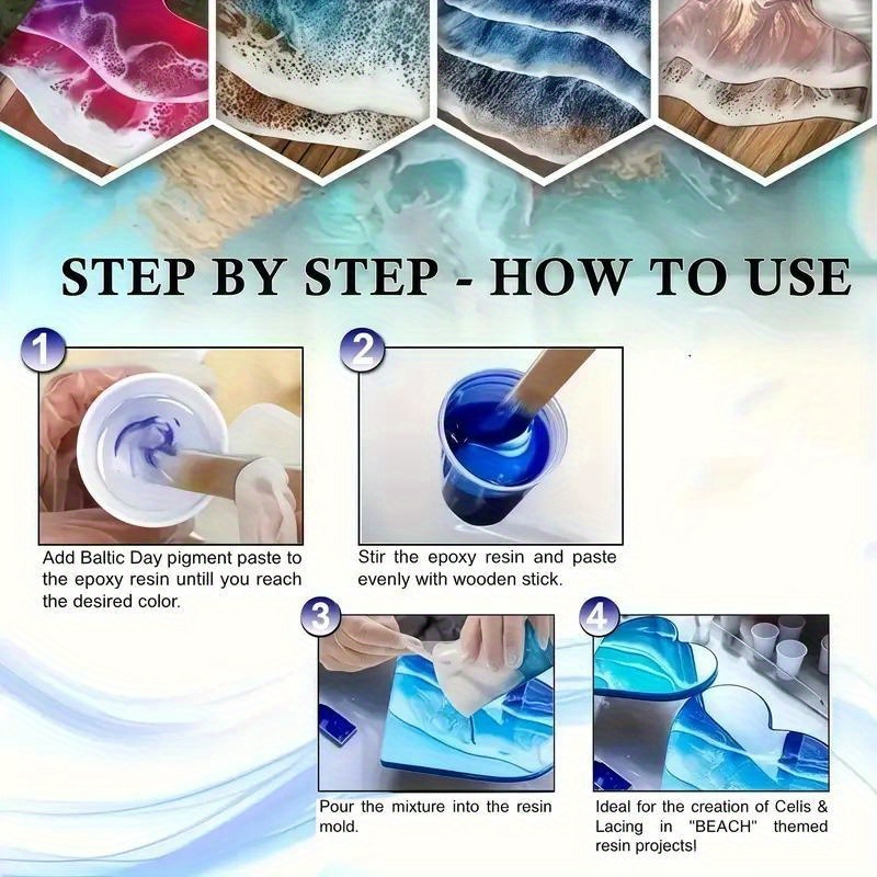 24 cores/8 cores 5g 0. Pó de m - Woodworking Resin avaliação e preço
