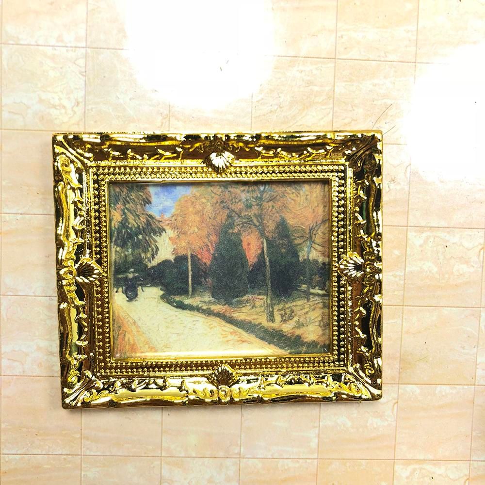 Miniature Oil Painting for Kid - Woodworking Resin avaliação e preço